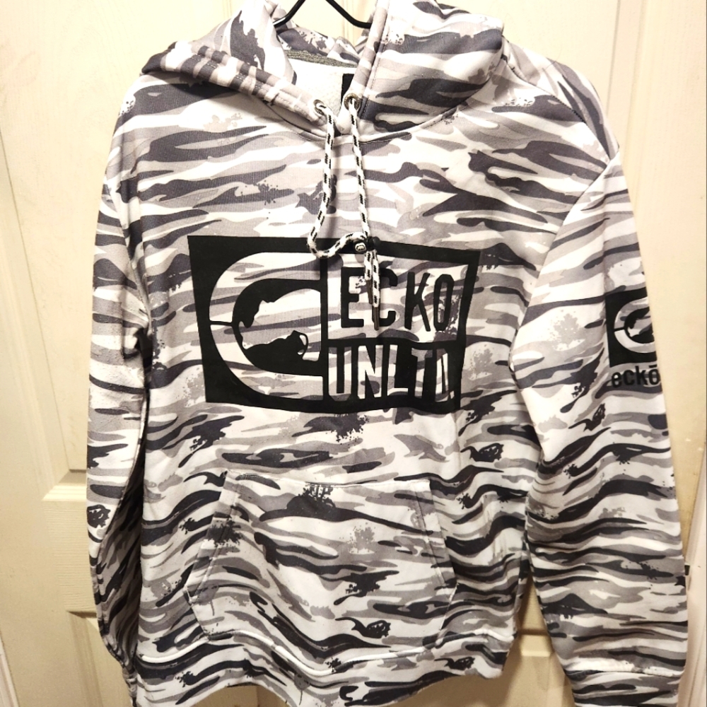 Ecko Unlimited Gray Camo Men's Hoodie